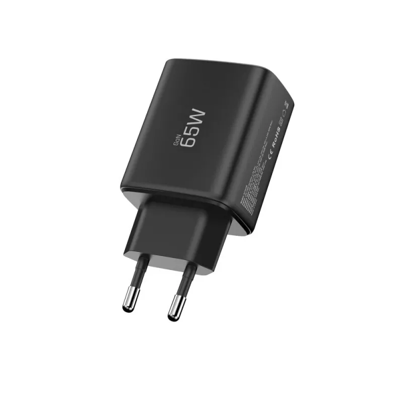 TECH-PROTECT NCA65W-GAN caricabatterie da rete 3 porte PD 65W / QC3.0 nero