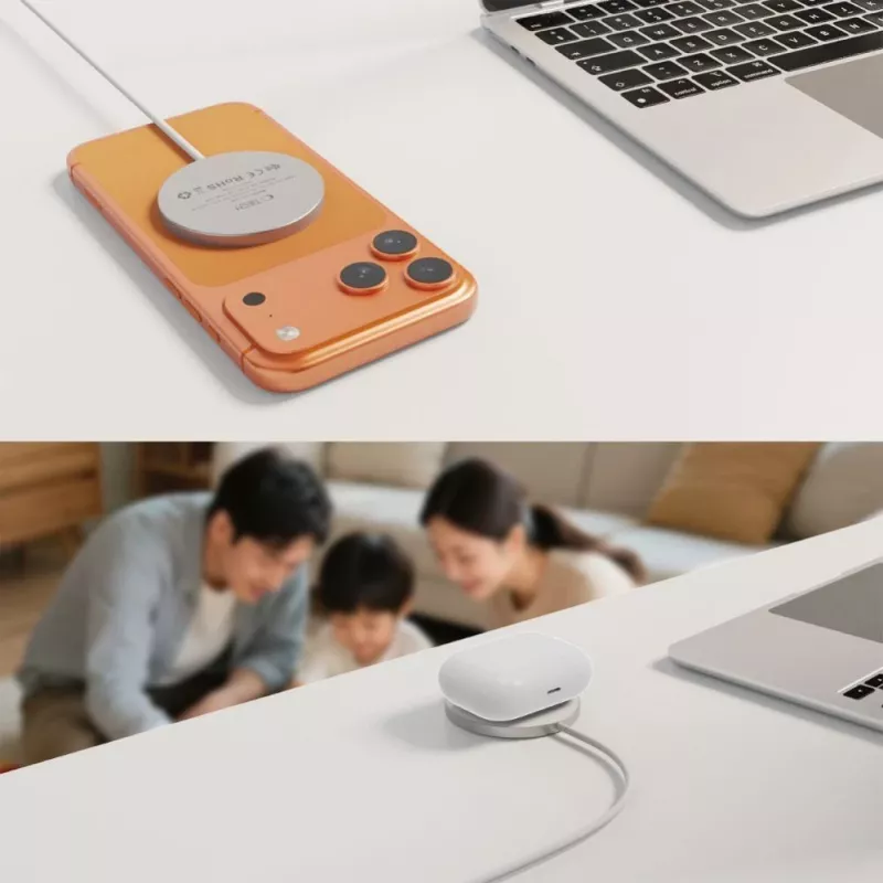 TECH-PROTECT A50 caricabatterie wireless magnetico MagSafe 25W Qi2.2 bianco