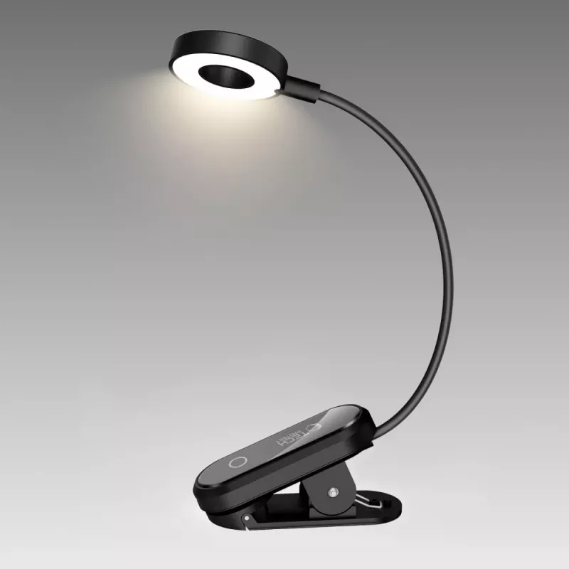 TECH-PROTECT LL100 lampada da lettura con clip nero