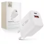TECH-PROTECT NCA65W-GAN caricabatterie da rete 2 porte PD 65W / QC3.0 bianco