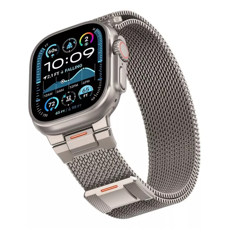Tech-Protect Milano Vanguard per Apple Watch 8 / 9 / 10 / 11 / SE / Ultra (44 / 45 / 46 / 49 mm) argento