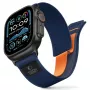 TECH-PROTECT NYLON ELITE APPLE WATCH 8 / 9 / 10 / 11 / SE / ULTRA (44 / 45 / 46 / 49 MM) blu navy/arancione