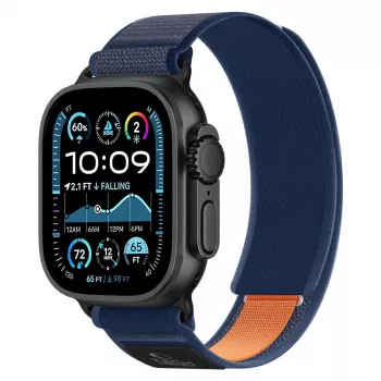 TECH-PROTECT NYLON ELITE APPLE WATCH 8 / 9 / 10 / 11 / SE / ULTRA (44 / 45 / 46 / 49 MM) blu navy/arancione