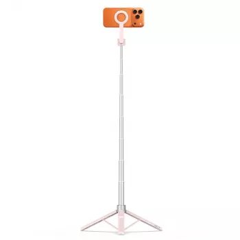 TECH-PROTECT L10S treppiede selfie stick MagSafe Bluetooth rosa/grigio