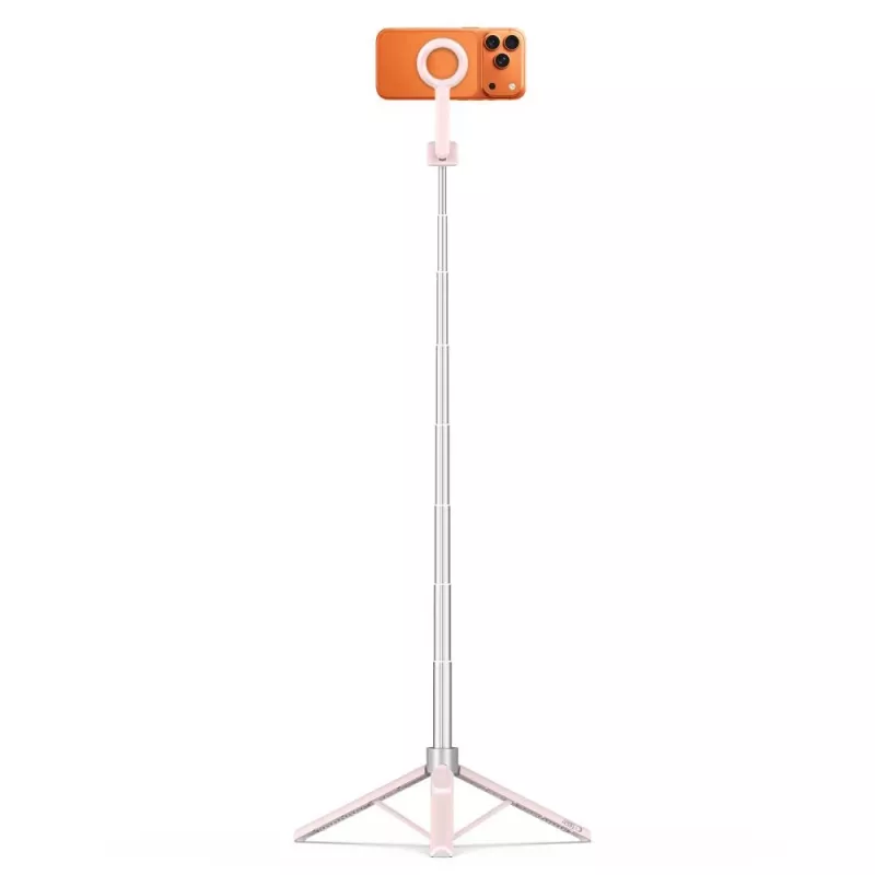 TECH-PROTECT L10S treppiede selfie stick MagSafe Bluetooth rosa/grigio