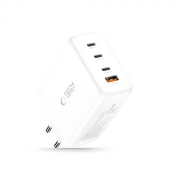 TECH-PROTECT NC200W-GAN caricabatterie da rete 4 porte PD 200W / QC3.0 bianco