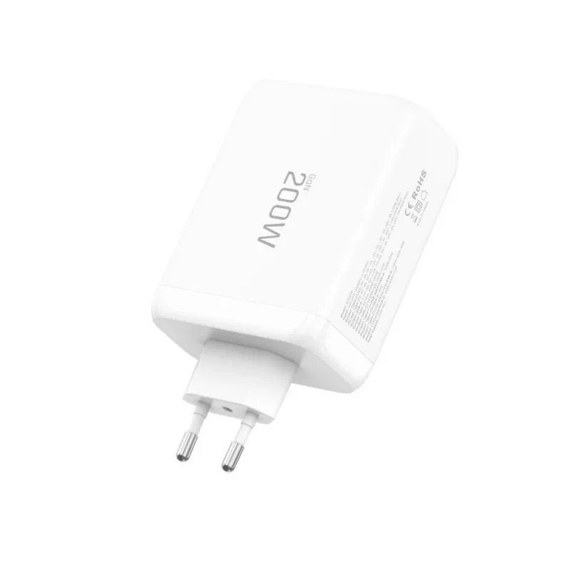 TECH-PROTECT NC200W-GAN caricabatterie da rete 4 porte PD 200W / QC3.0 bianco
