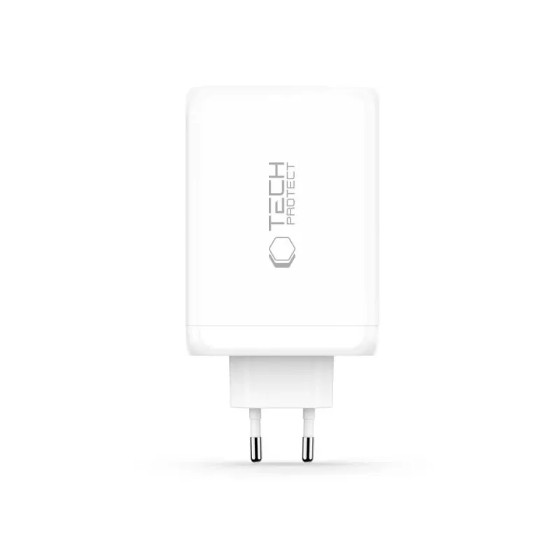 TECH-PROTECT NC240W-GAN caricabatterie da rete 4 porte PD 240W / QC3.0 bianco