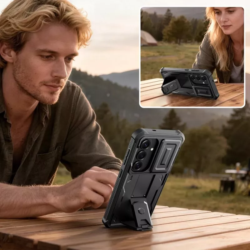 Tech-Protect Kevlar CAM+ 2-Set Galaxy S26 nero