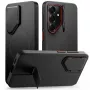 TECH-PROTECT Kevlar Aura Case MagSafe per Samsung Galaxy S26, nero/arancione