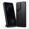 TECH-PROTECT Kevlar Aura Case MagSafe per Samsung Galaxy S26, nero/arancione