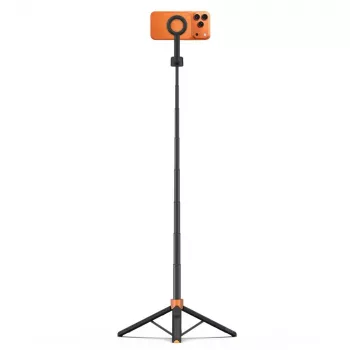 Selfie stick con treppiede Tech-Protect L10S MagSafe Bluetooth, arancione/nero