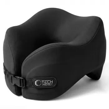 TECH-PROTECT COMFORTREST cuscino da viaggio per il collo nero