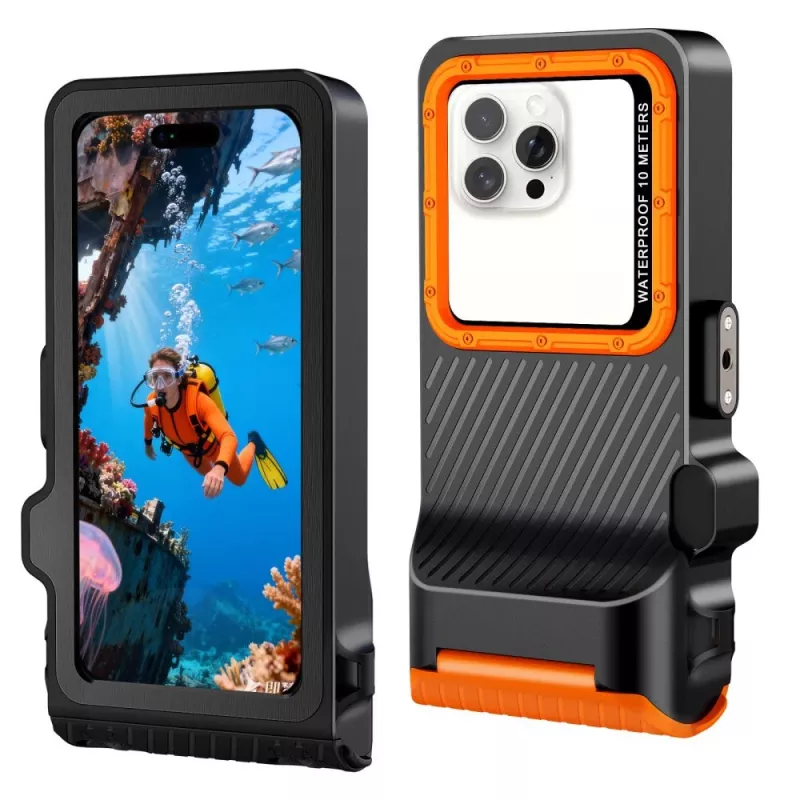 TECH-PROTECT IPX8 PRO custodia subacquea universale nero/arancione