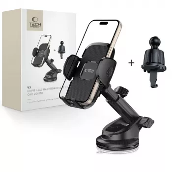 TECH-PROTECT V3 supporto auto universale per cruscotto e bocchetta d'aria nero