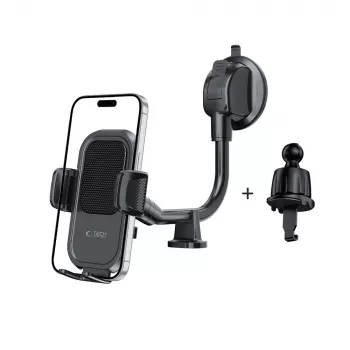 TECH-PROTECT V8 supporto auto universale con braccio lungo per cruscotto e parabrezza nero