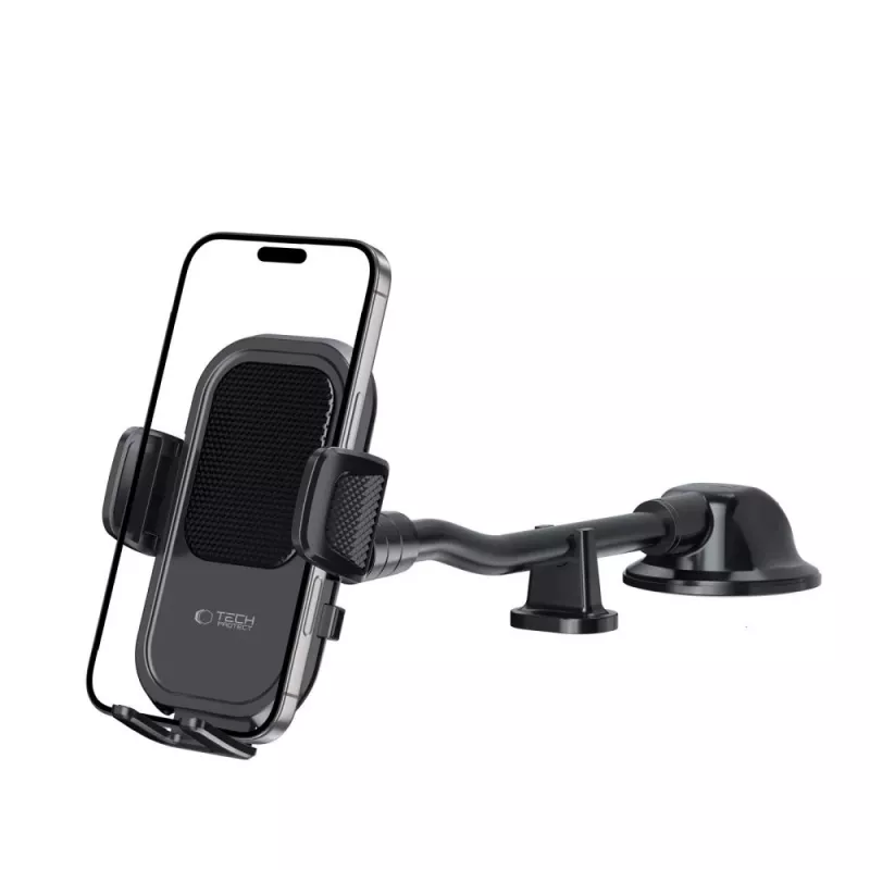 TECH-PROTECT V8 supporto auto universale con braccio lungo per cruscotto e parabrezza nero