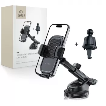 TECH-PROTECT V8 supporto auto universale per cruscotto e bocchetta d'aria nero