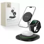 Tech-Protect QI15W-A46 stazione di ricarica wireless MagSafe 3IN1 nera