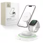 Tech-Protect QI15W-A46 stazione di ricarica wireless MagSafe 3IN1 bianca