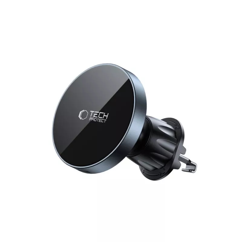 TECH-PROTECT MM15W-V5 supporto auto magnetico MagSafe per lettore CD e bocchetta d'aria, caricabatterie wireless 15W nero