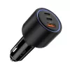 TECH-PROTECT CC04 caricabatterie auto 3 porte PD 130W nero
