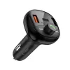 TECH-PROTECT CC06 caricabatterie auto 3 porte PD 72W + trasmettitore FM Bluetooth nero