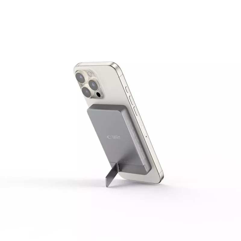 TECH-PROTECT PB14 LIFEMAG power bank MagSafe 5000mAh grigio siderale