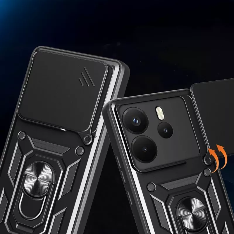 Tech-Protect Camshield Pro cover per Xiaomi Redmi Note 14 4G, nero opaco
