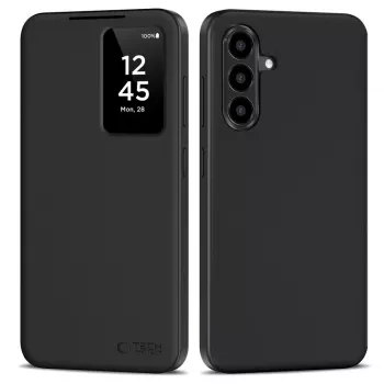 Tech-Protect Smart cover portafoglio per Samsung Galaxy A56 5G, nero opaco
