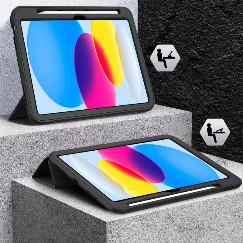Tech-Protect Endurance cover per iPad 10,9 pollici (10ª gen, 2022) / iPad 11 pollici (2025) - nero