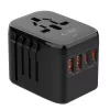 TECH-PROTECT TA200 adattatore da viaggio EU / UK / US / AU nero