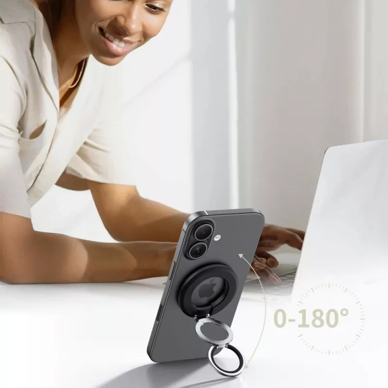 TECH-PROTECT MMR500 anello magnetico MagSafe per telefono nero