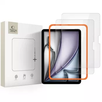 TECH-PROTECT Easy Set+ Vetro temperato protezione schermo 2 pezzi per iPad Air 11 pollici 6/7/8 (2024-2026) trasparente