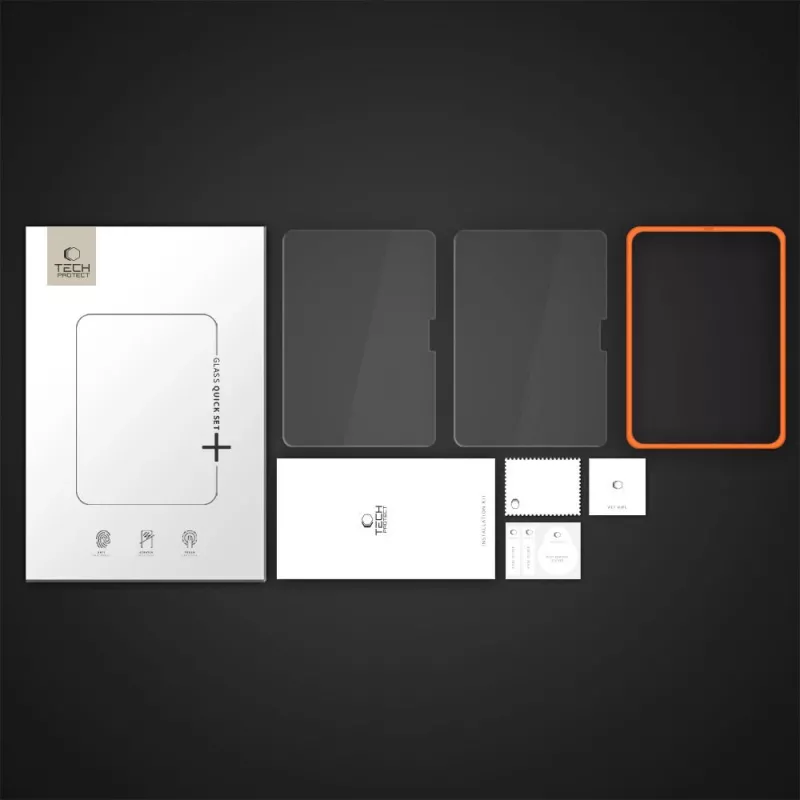 TECH-PROTECT Easy Set+ Vetro temperato protezione schermo 2 pezzi per iPad Air 11 pollici 6/7/8 (2024-2026) trasparente