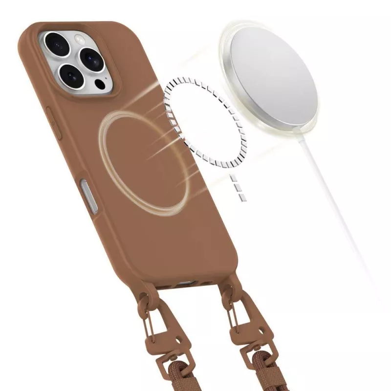 Tech-Protect Magnecklage Custodia MagSafe per iPhone 16 Pro Max marrone