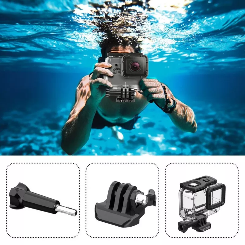 TECH-PROTECT GA200 Custodia impermeabile per GoPro Hero 5 / 6 / 7 trasparente