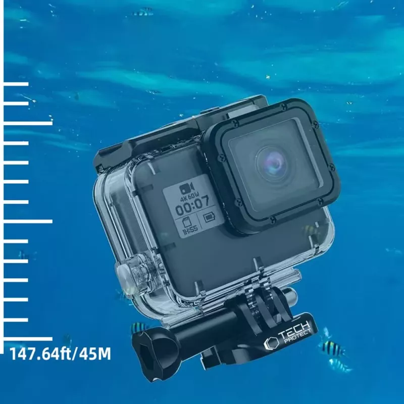 TECH-PROTECT GA200 Custodia impermeabile per GoPro Hero 5 / 6 / 7 trasparente