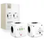TECH-PROTECT PCL3X4 Ciabatta 3 prese Schuko 2 USB-A 2 USB-C 2m bianca