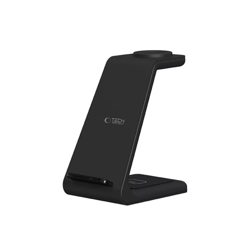 TECH-PROTECT QI15W-A36 Caricatore wireless 3-in-1 per Apple nero