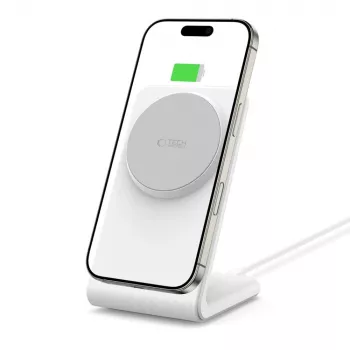 TECH-PROTECT QI15W-A38 Caricatore wireless magnetico MagSafe bianco