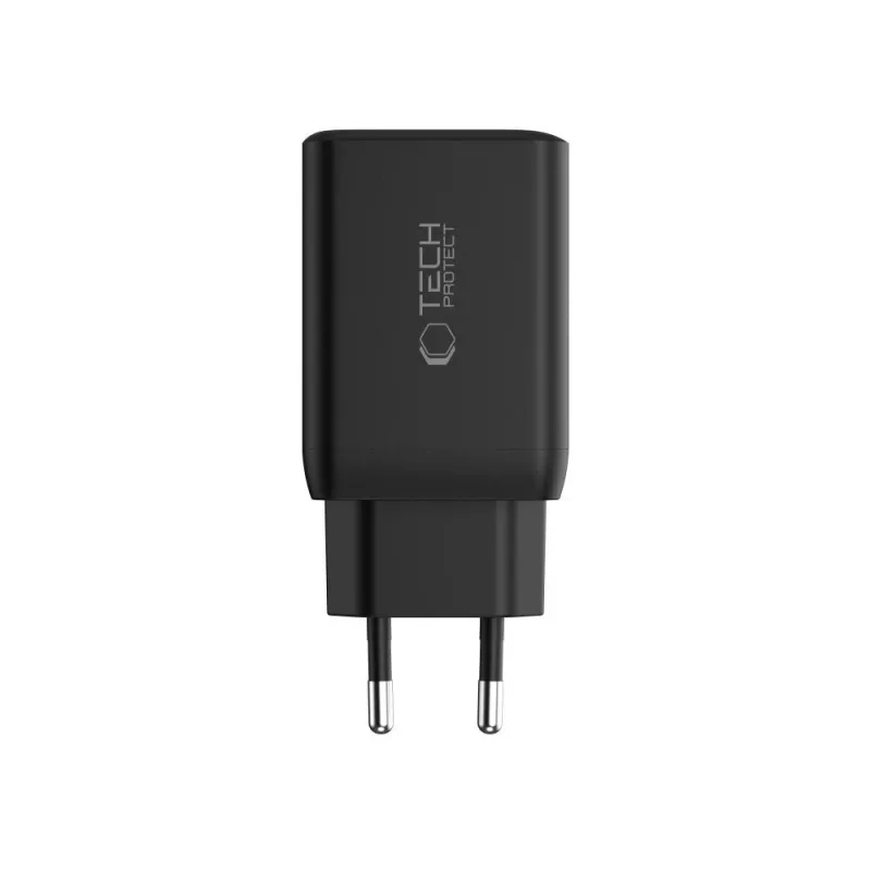 TECH-PROTECT NC45W-GAN Caricatore da rete 2 porte PD 45W nero