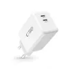 TECH-PROTECT NC45W-GAN Caricatore da rete 2 porte PD 45W bianco