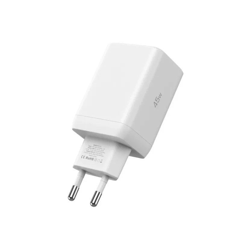 TECH-PROTECT NC45W-GAN Caricatore da rete 2 porte PD 45W bianco