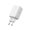 TECH-PROTECT NC45W-GAN Caricatore da rete 2 porte PD 45W + cavo USB-C bianco