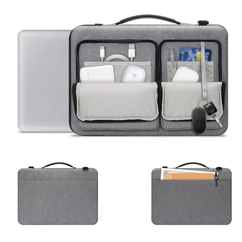 Tech-Protect Defender Borsa per laptop 15-16 pollici grigio