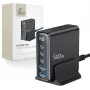 TECH-PROTECT DC140W-GAN Caricatore da tavolo 5 porte PD 140W / QC3.0 nero