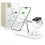 TECH-PROTECT QI15W-A45 Caricatore wireless magnetico MagSafe 3-in-1 bianco