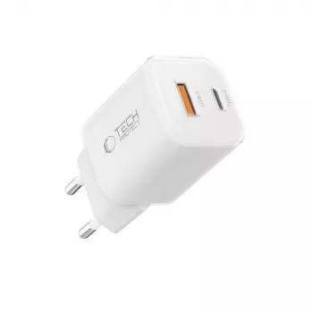 TECH-PROTECT NCM33 Caricatore da rete 2 porte PD 33W / QC3.0 bianco