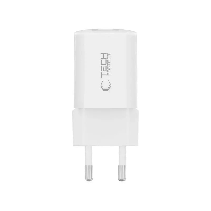 TECH-PROTECT NCM33 Caricatore da rete 2 porte PD 33W / QC3.0 bianco